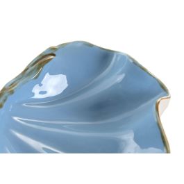 DKD Home Decor Hangzhou design 26a Centro Mesa Mediterraneo Turquesa Azul Gres 21 x 8 x 26 cm (2 Unidades)