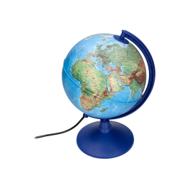 Liderpapel Globo Terraqueo con Luz Físico y Político Diámetro 20 cm