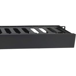 EQUIP 327318 Panel de gestión de cables, Negro, ABS