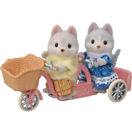 Sylvanian Families Hermanos Husky y su Tándem