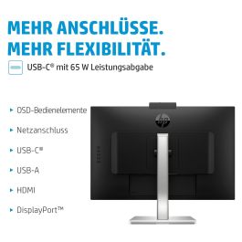 HP Monitor E27m G4 27" QHD (2560x1440) 5ms USB-C Altavoces Cámara Negro