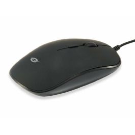 Conceptronic Ratón Óptico USB Regas01B con Interruptor DPI 800/1000/1200 y Diseño Ergonómico para Diestros y Zurdos