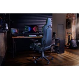 Razer Enki Silla para videojuegos de PC, Asiento acolchado, Negro/Azul, Respaldo ajustable, Reposabrazos 4D - RZ38-03720100-R3G1