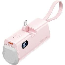 Vention FHRP0 Powerbank 4800mAh 22.5W | Batería Externa Mini Portátil con Cables USB-C y Lightning Integrados, Pantalla LED, Doble Carga | Rosa Precio: 14.49999991. SKU: B19KNRLKPJ