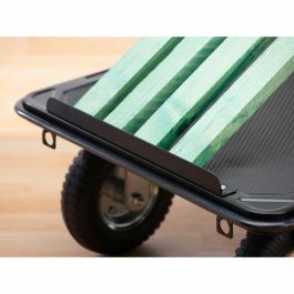Meister Carro de plataforma plegable 300 kg, ruedas neumáticas (2 giratorias 360° con freno), superficie antideslizante 91x61 cm, 6 ojales. Meister Carro de plataforma plegable 300 kg, ruedas neumáticas (2 giratorias 360° con freno), superficie antideslizante 91x61 cm, 6 ojales.