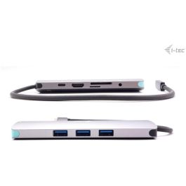 I-TEC NANO LAN DOCK + P/S 100W - Estación Docking USB-C Metal 4K HDMI LAN PD 100W Gris con Cargador Universal