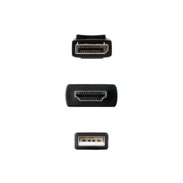 Cable DisplayPort a HDMI NANOCABLE 10.15.4352 Negro 1,8 m 4K Ultra HD