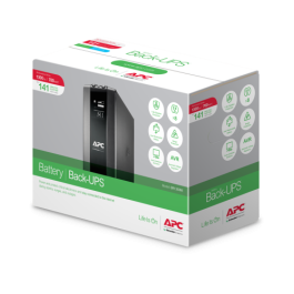 APC BR1300MI Sistema de Alimentación Ininterrumpida (UPS) Línea Interactiva 1.3 kVA 780 W 8 Salidas AC