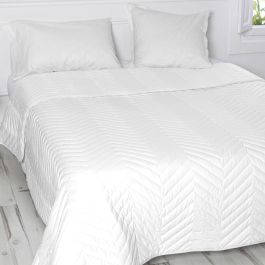 Colcha HappyFriday BASIC Blanco Cama de 80/90/105 180 x 260 cm 33 x 16 x 43 cm