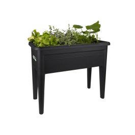 Elho Mesa de cultivo Green Basics XXL Negro brillante para balcón o terraza