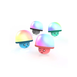 Wondee Altavoz Inalámbrico Iluminado Mega Mush con Forma de Seta y Ventosa, 3W