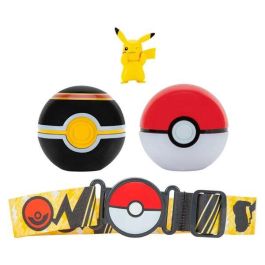 Pokemon Cinturón Clip 'n' Go con Capacidad para 6 Pokeballs, Incluye 2 Pokeball y 1 Figura - Modelos Surtidos +4 años