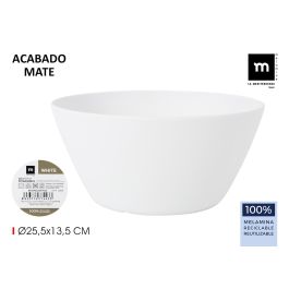 Ensaladera Melamine White 25.5x13.5 cm La Mediterranea (8 Unidades) Precio: 31.50000018. SKU: B143LR3RMG
