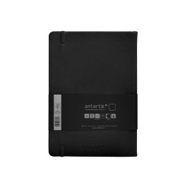 Cuaderno Con Gomilla Antartik Notes Tapa Dura A5 Hojas Lisas Negro 100 Hojas 80 gr Fsc