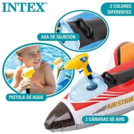 Intex Figura Hinchable Avion con Lanzador de Agua 117x117 cm para Niños +3 Años Modelos Surtidos