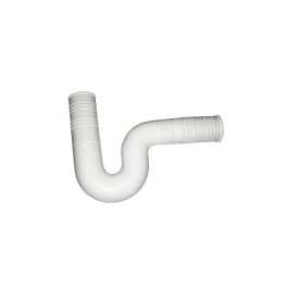 Mirtak Sifón flexible de goma abierto Ø35x35mm Blanco