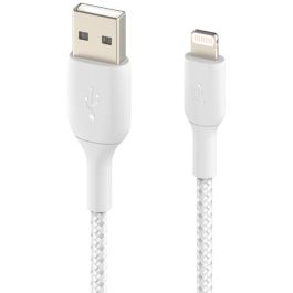 Cable USB a Lightning Belkin CAA002BT2MWH 2 m Blanco