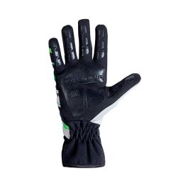 OMP Guantes Karting KS-3 My2018 Negro-Blanco-Verde Talla 6 Niño