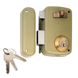 Lince Cerradura sobreponer con cilindro 5056a, entrada 60mm, mano izquierda 95056ahe60i, con cierre mediante picaporte y tubo de defensa giratorio Precio: 52.5900001. SKU: S7919278