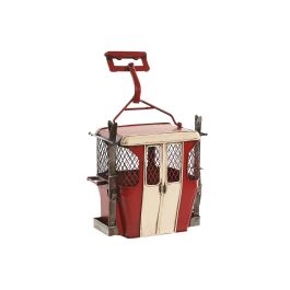 DKD Home Decor Teleférico Decoración Vintage Rojo Metal 12 x 18 x 18 cm