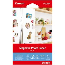Canon Papel Foto Magnético MG-101 10x15 cm 5 Hojas - 101 3634C002 - Compatible con PIXMA, MAXIFY, SELPHY Precio: 11.58999952. SKU: B19L3ZJ2BH