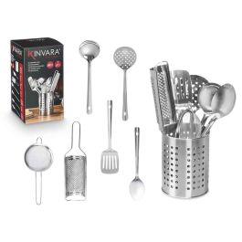 Kinvara Set 7 Piezas Utensilios Cocina Acero Inoxidable, Cucharon, Espatula, Espumadera y mas, 12x33x12 cm (Set de 6) Kinvara Set 7 Piezas Utensilios Cocina Acero Inoxidable, Cucharon, Espatula, Espumadera y mas, 12x33x12 cm (Set de 6) Precio: 66.50000038. SKU: B1AN8H8B95