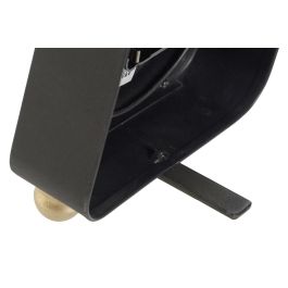 DKD Home Decor Reloj Sobremesa Loft Negro Plateado Metal PVC Pilas AA 5x21x14.5 cm (2 Unidades)