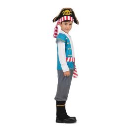 Disfraz pirata gorro, camisa con chaleco y faja, pantalón y cubrebotas talla 7-9 y Disfraz pirata gorro, camisa con chaleco y faja, pantalón y cubrebotas talla 7-9 y