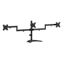 AISENS - SOPORTE DE MESA CON PEANA ECO GIRATORIO E INCLINABLE PARA 3 MONITORES 10KG (3 PIVOTES, 2 BRAZOS) DE 13-27, NEGRO Precio: 36.49999969. SKU: B1242PEJ85
