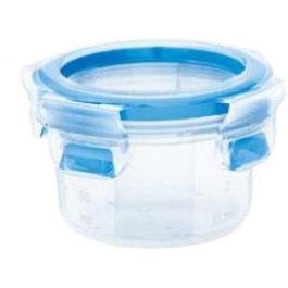 Emsa 508550 Fiambrera Redonda con Tapa, 0.15 Litros, Transparente/Azul Precio: 15.49999957. SKU: B1AP97X3D3