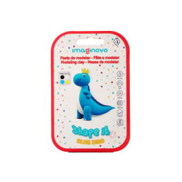 Imaginovo Pasta para modelar al aire, set de colores surtidos, ideal para niños, crea figuras de dinosaurio azul
