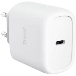 Trust Maxo 25522 Cargador de pared GaN 45W con 1xUSB Tipo-C y cable USB-C de 2m incluido para smartphone, tablet o portátil