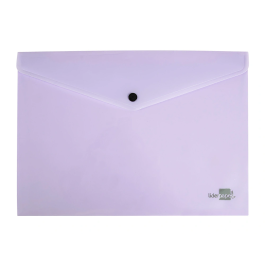 Liderpapel Dossier con Broche Polipropileno DIN A4 Lavanda Opaco, Capacidad 50 Hojas