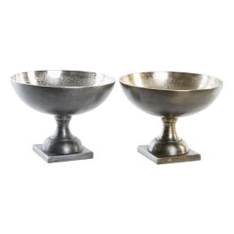 Centro Mesa Moderno DKD Home Decor Dorado Plateado 25 x 19 x 25 cm (2 Unidades) Precio: 62.94999953. SKU: S3038759