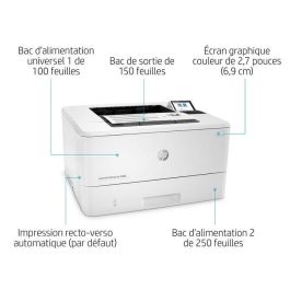 HP 3PZ15A Impresora Láser Monocromo Enterprise M406DN Dúplex Automático 40 ppm Ethernet Seguridad HP Wolf Pro Blanca
