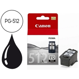 Canon Tinta Negra PG-512 Pixma para Impresoras Canon MP, MX, IP (15ml) Precio: 24.99000053. SKU: S0201246