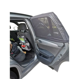 TINEO Visera Solar para Coche / Juego de 2 Fundas de Calcetín para Ventana, Protección Óptima contra Rayos UV, Transpirable