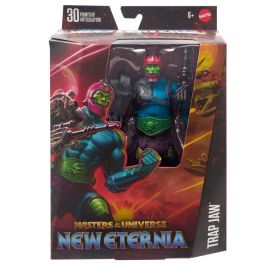 Masters of the Universe: New Eternia - Figura articulada Trap Jaw de 17,7cm con 30 puntos de articulación y múltiples accesorios intercambiables