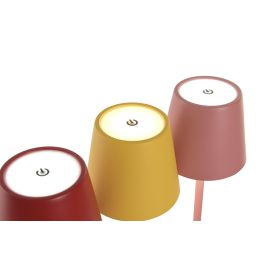 DKD Home Decor Lampara Tactil Rojo Rosa 11 x 37 x 11 cm (6 Unidades)