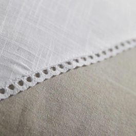 Today TOD1700240761365 Cojín - HOY - CHARME - Slub x Chambray x Pompon Berenice - 40 x 40 cm