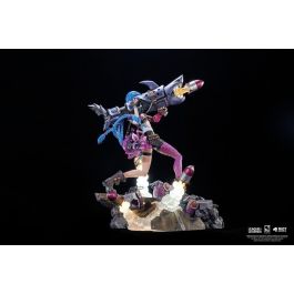 League of Legends Estatua Jinx 1/6 32 cm Poliresina Iluminación LED Edición Limitada 3000 Unidades