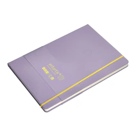 Antartik Cuaderno A4 Tapa Dura Hojas Cuadriculadas Morado y Amarillo 100 Hojas 80gr FSC