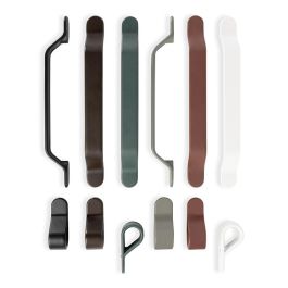 Viefe Pomo Zamak Modelo Belt 22X63 1 Agujero Acabados Verde Mate, Negro Mate, Gris Musgo, Marrón Mocca, Rojo Vulcano