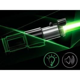 Hasbro Star Wars The Black Series Sable Luz Force FX Elite de Yoda con luces LED, efectos de sonido y base incluida