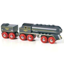 BRIO World 33697 Tren de alta velocidad - Locomotora manual para niños a partir de 3 años - Juguete clásico para niños y niñas