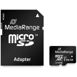 MediaRange Tarjeta MicroSD 256GB UHS-1 Clase 10 con Adaptador