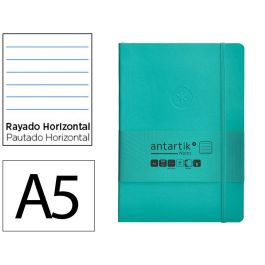 Cuaderno Con Gomilla Antartik Notes Tapa Blanda A5 Hojas Rayas Turquesa 80 Hojas 80 gr Fsc Precio: 5.50000055. SKU: B12Q4RS2HD