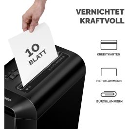 Fellowes Lx65 Destructora de Papel Corte en Partículas DIN P-4 4x40 mm Negro