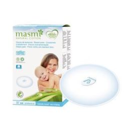 Masmi Discos de Lactancia de Algodón Natural y Ecológico, Alta Absorción, 30 Unidades Precio: 6.89000015. SKU: B1DHP4CPF3
