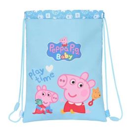 Bolsa Mochila con Cuerdas Peppa Pig Baby (26 x 34 x 1 cm)